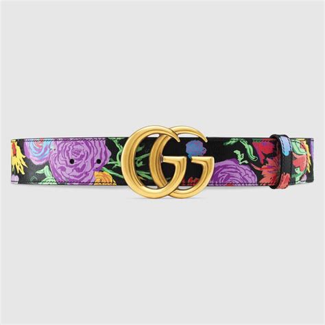 Ken Scott print GG Marmont belt 